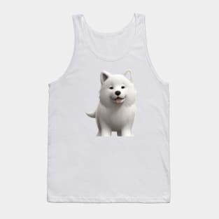 Cute Samoyed Drawing Tank Top